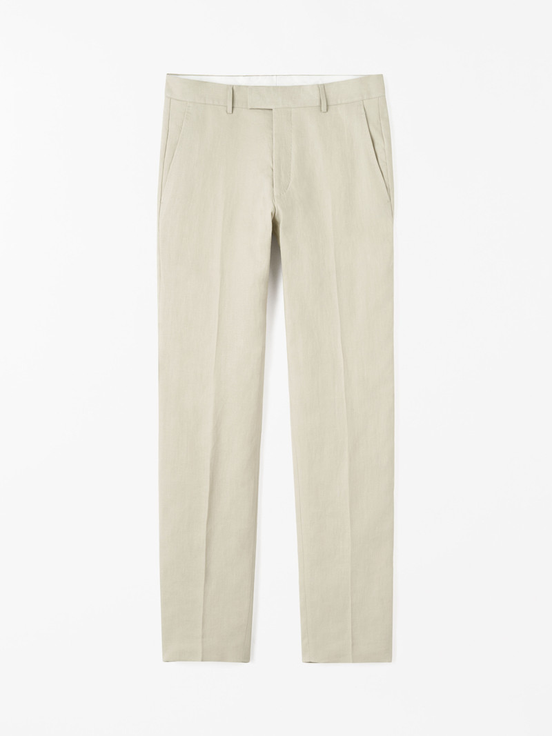 Tenuta Straight Linen Trousers 1