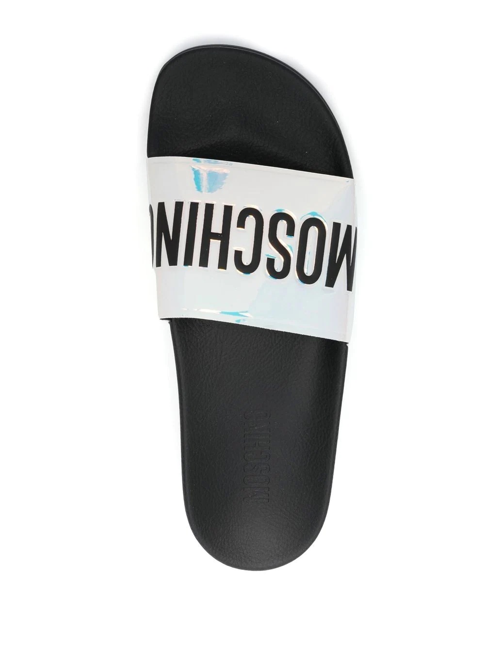 iridescent logo-strap slides - 4