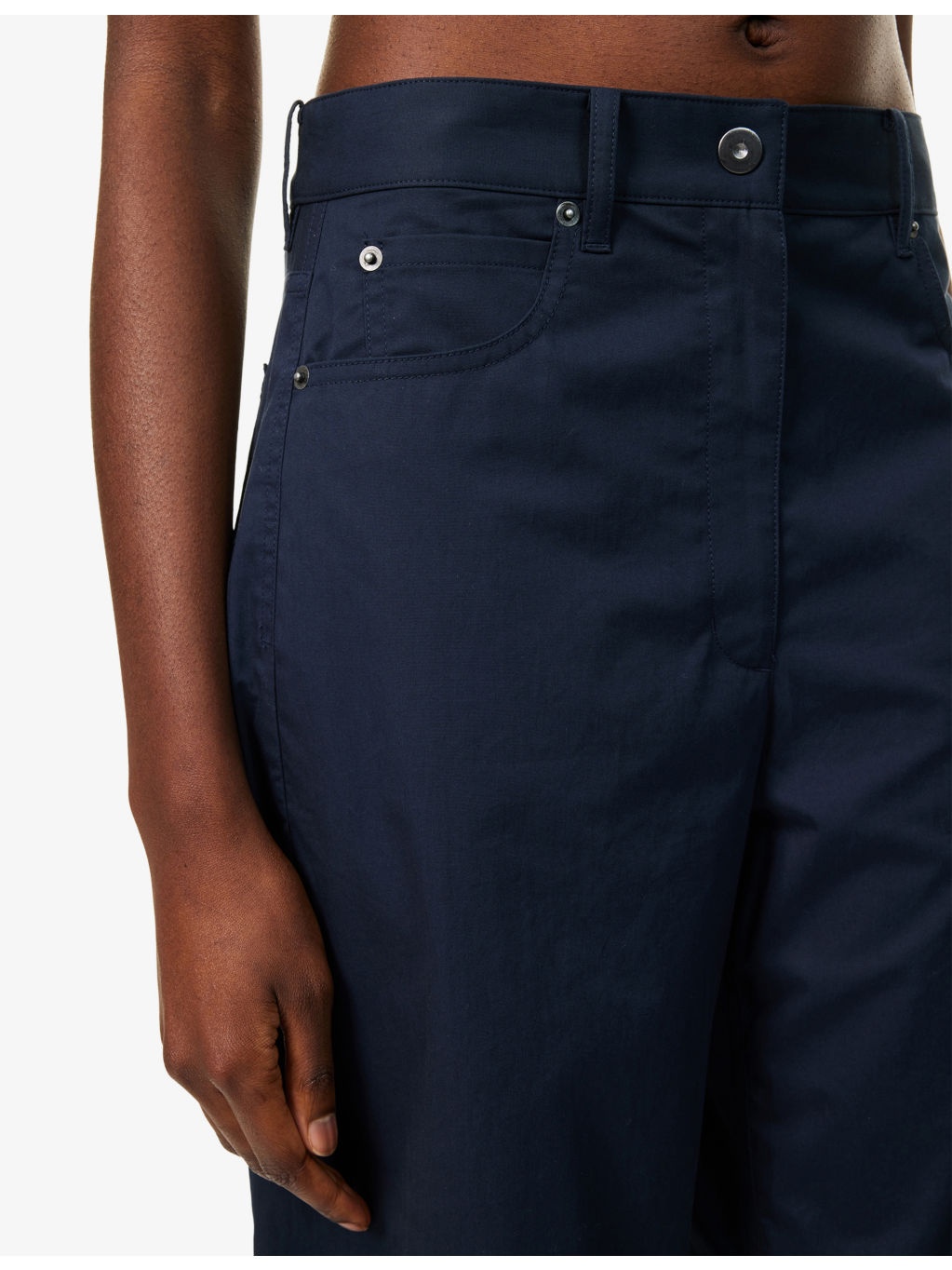Relaxed-Fit Barrel-Leg Cotton-Poplin Trousers - 5