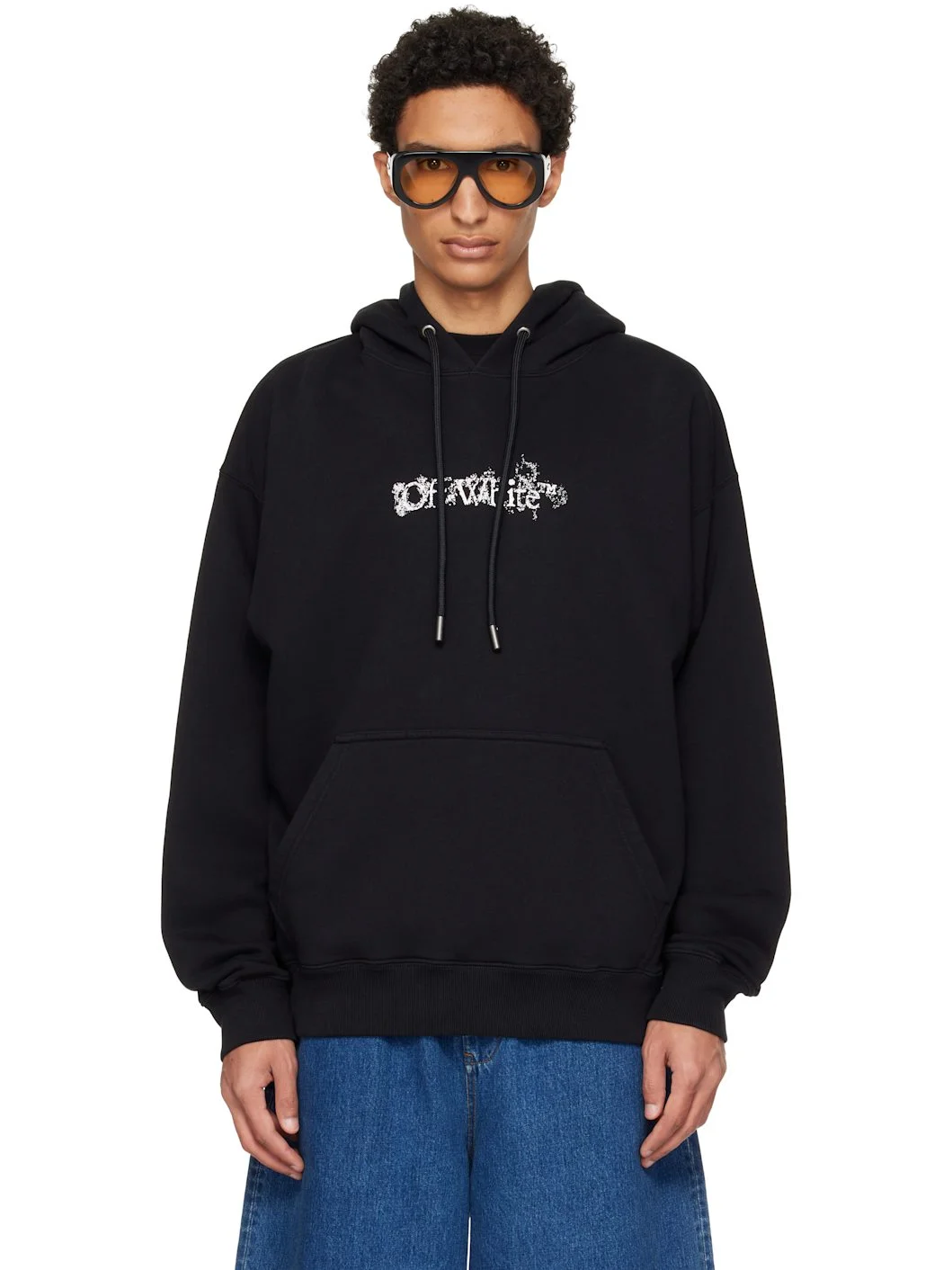 Black Heraldic Threshold Arrow Skate Hoodie - 1