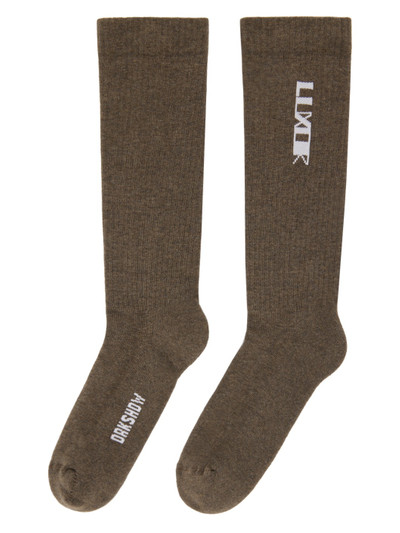 Rick Owens DRKSHDW Gray Luxor Socks outlook