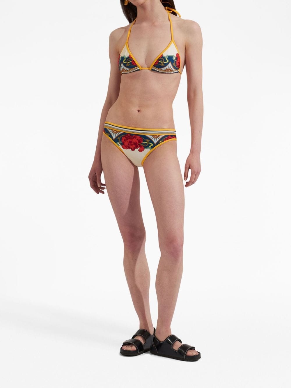tropical-print bikini bottoms - 2