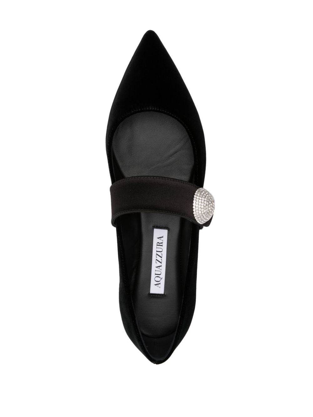 Crystal Macaron suede ballerina shoes - 4