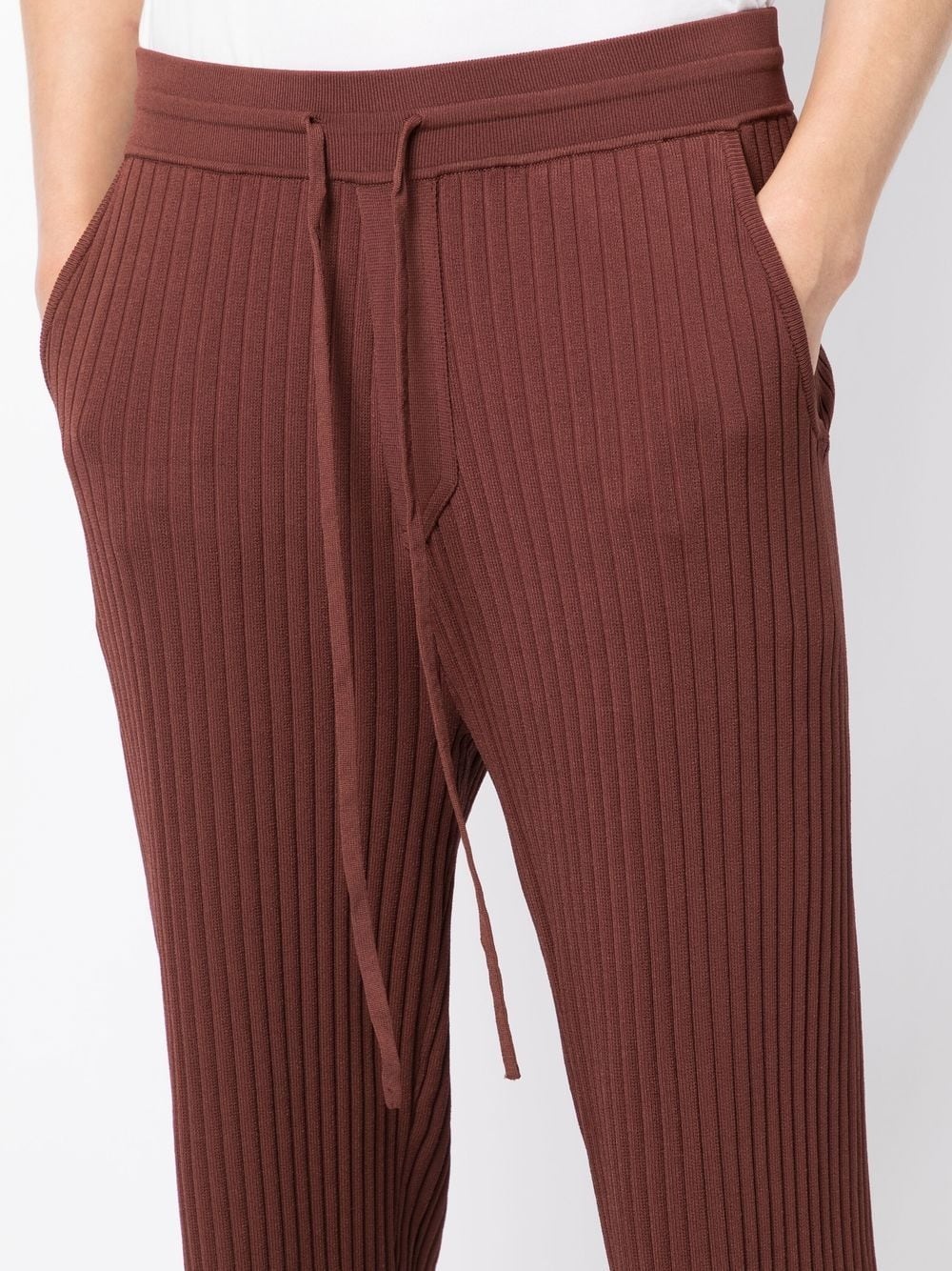 RIBBED STRAIGHT-LEG TROUSERS - 3