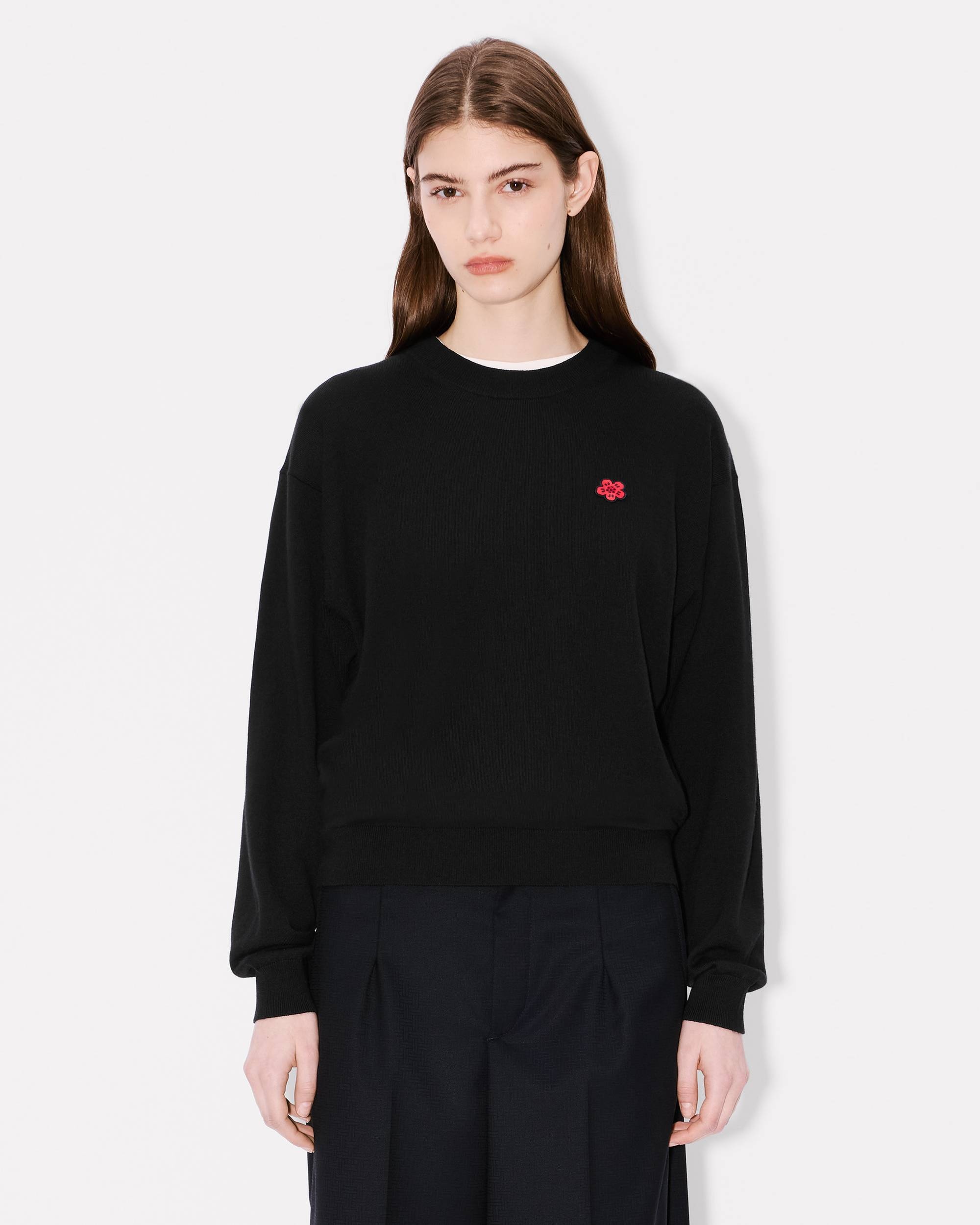 Boke Flower' embroidered jumper in merino wool - 3