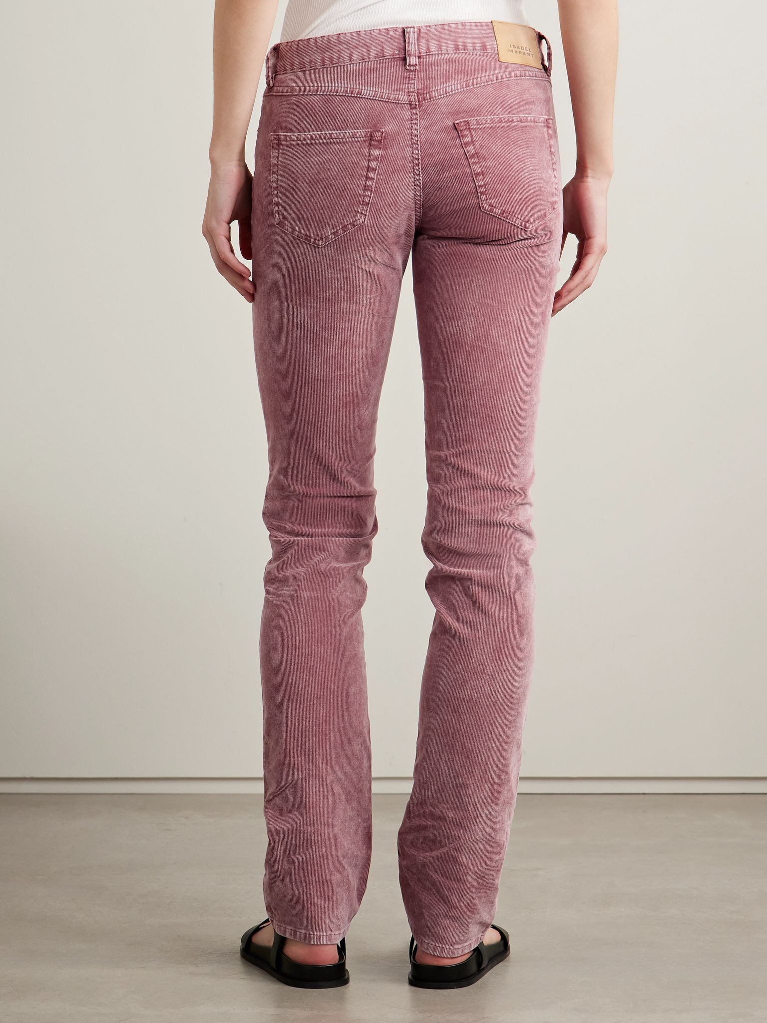 Leniya cotton-blend corduroy skinny pants Pink - 4