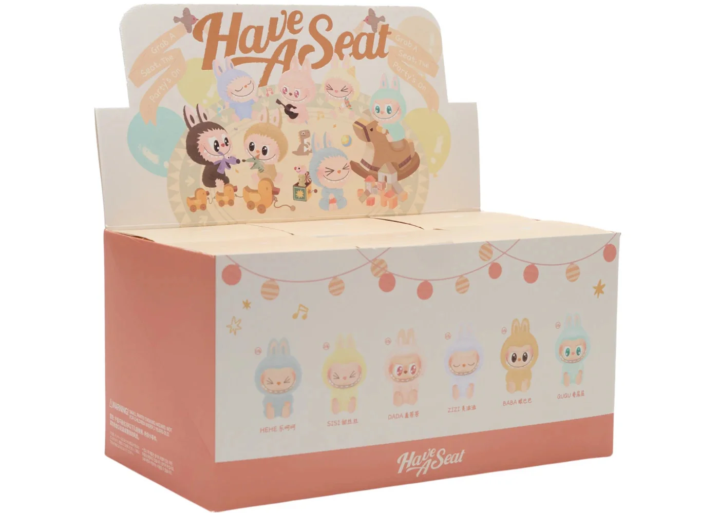 Pop Mart Labubu The Monsters Have a Seat Vinyl Plush Sealed Case (6 Blind Boxes) - 1