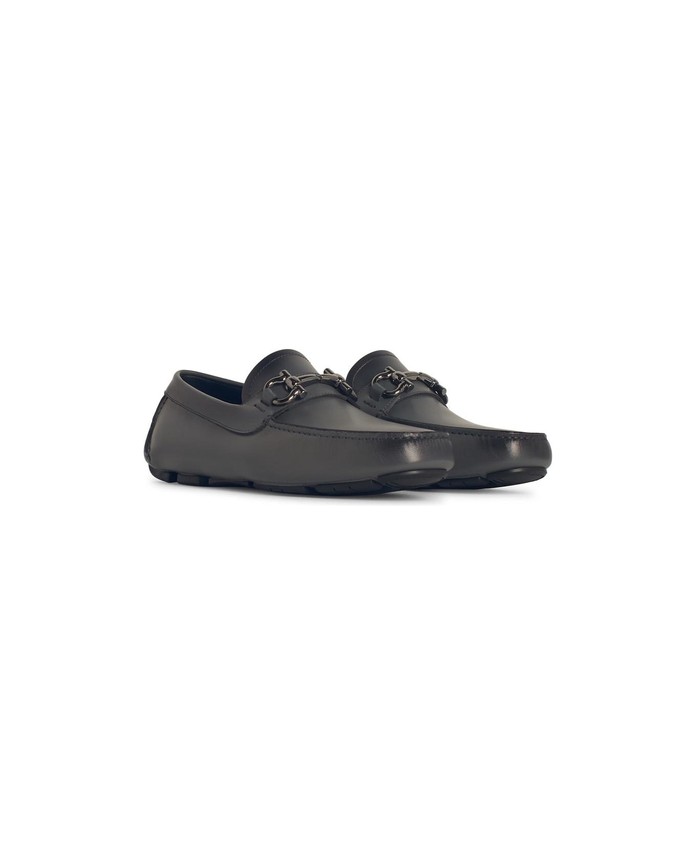 Black Leather Loafers - 2