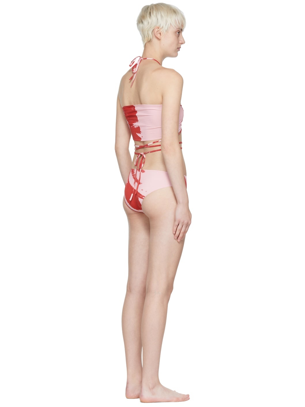 Red Polyester Bikini - 3