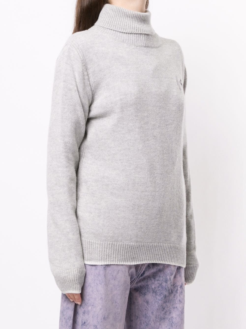 roll-neck cashmere-wool knit jumper - 3