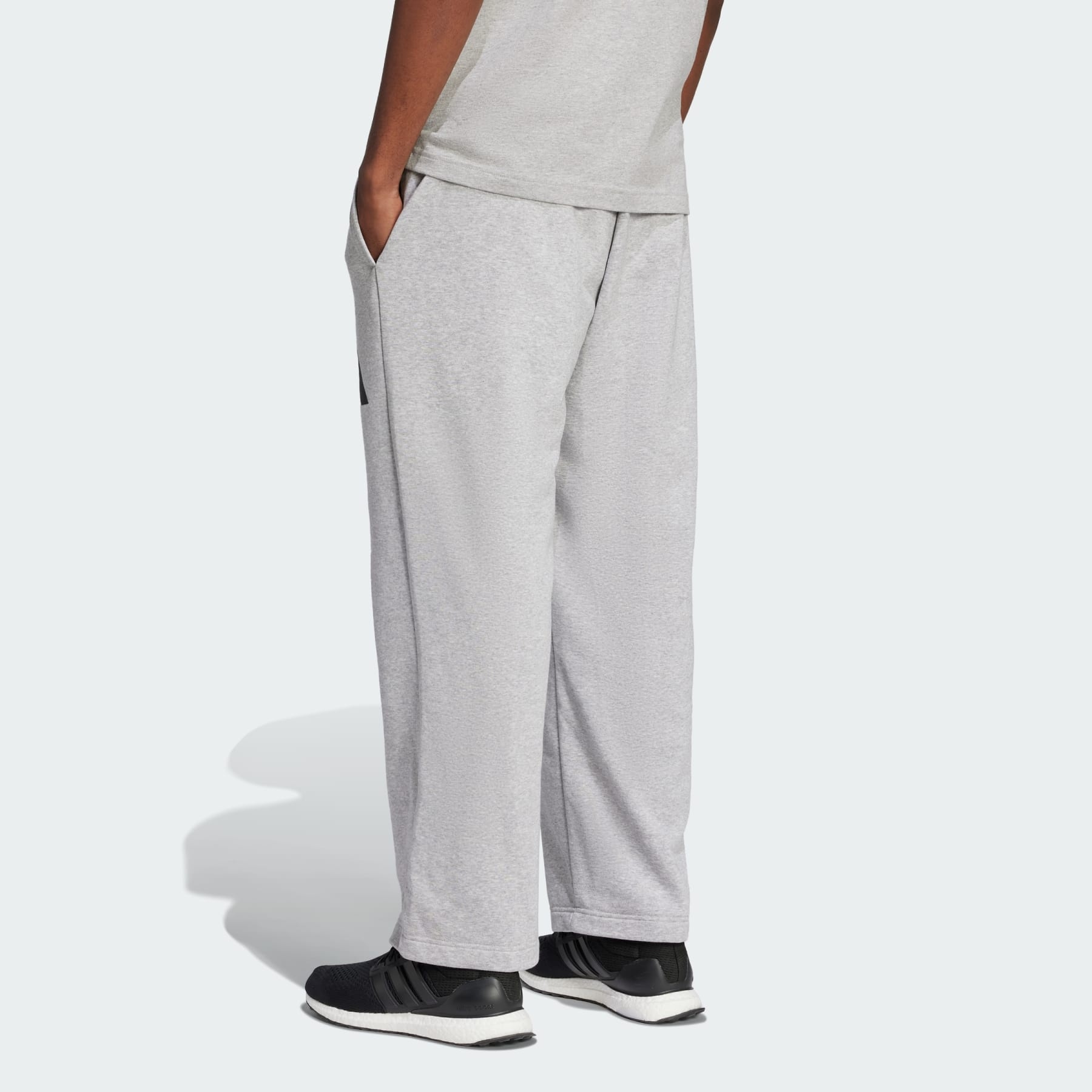 Essentials Wide Leg 3 Bar Logo Pants - 3