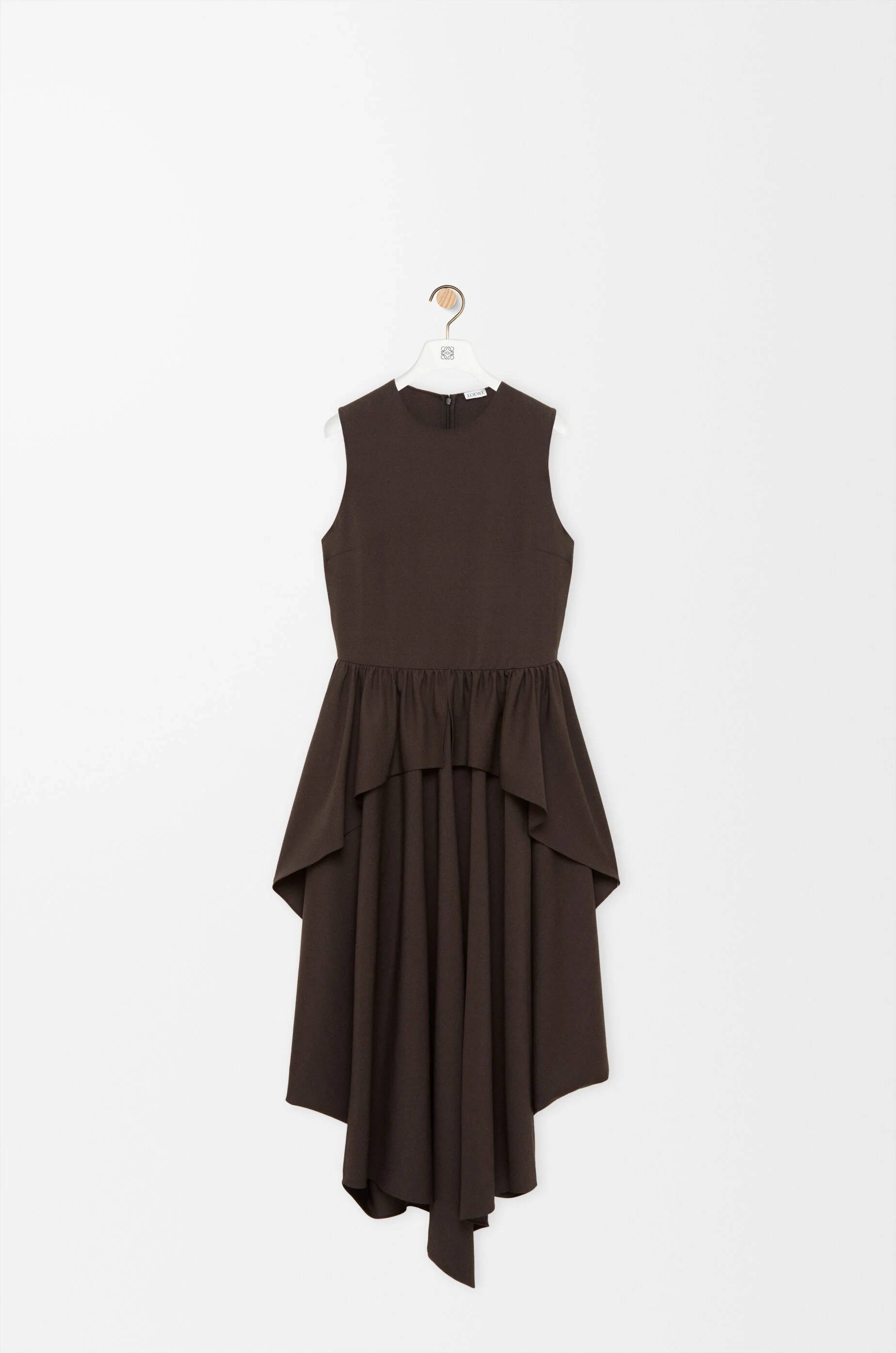 Dress in viscose and wool blend - 1