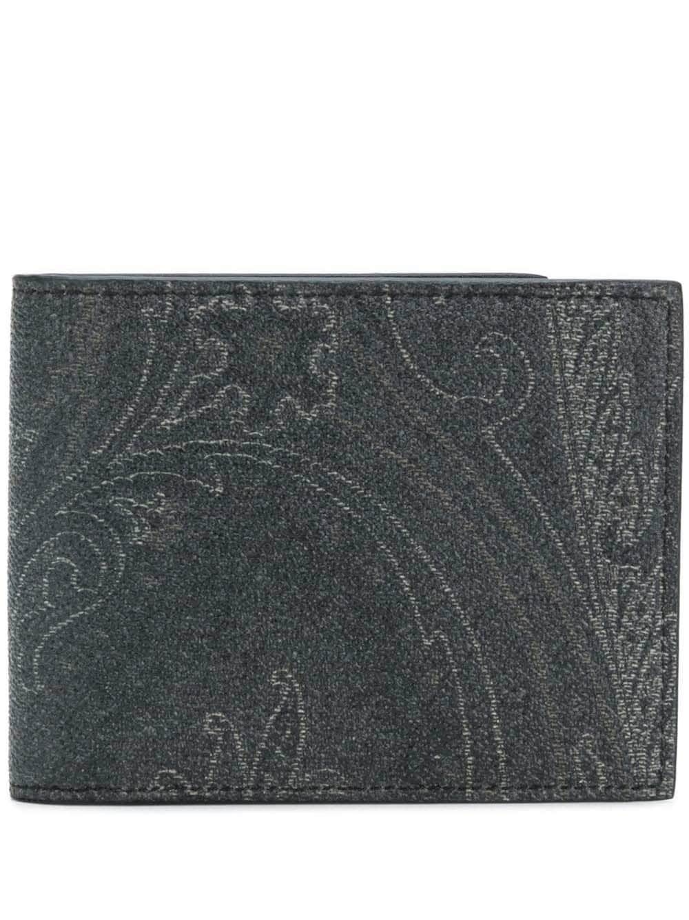 paisley print billfold wallet - 1