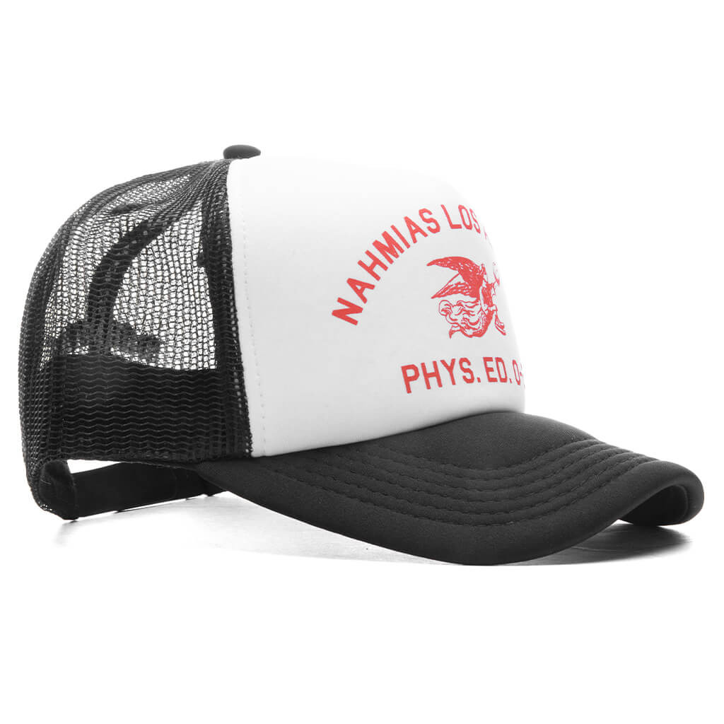PHYSICAL EDUCATION FOAM TRUCKER HAT - BLACK - 3