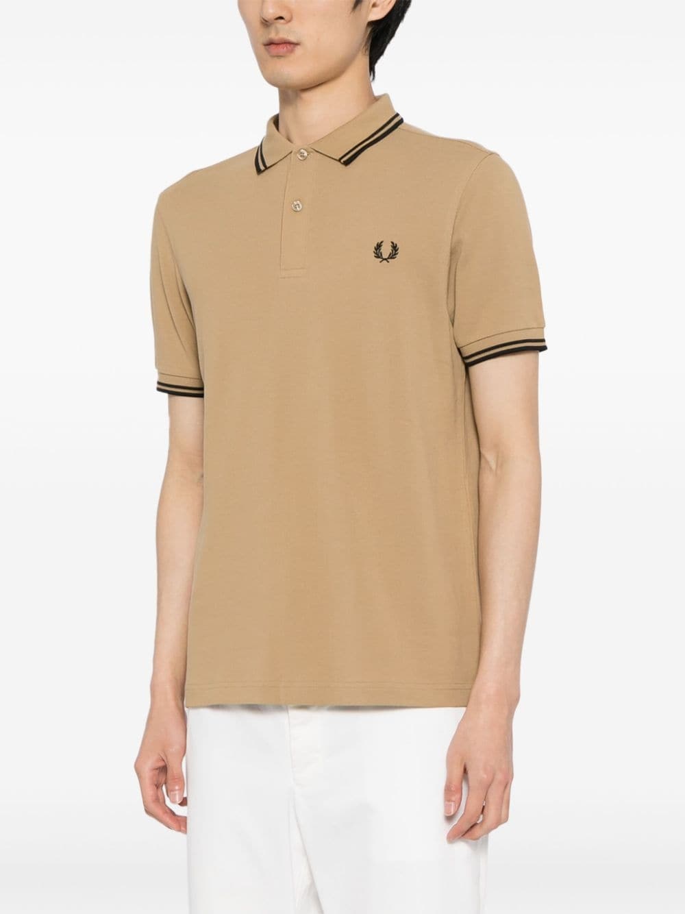 Laurel Wreath-embroidered polo shirt - 3