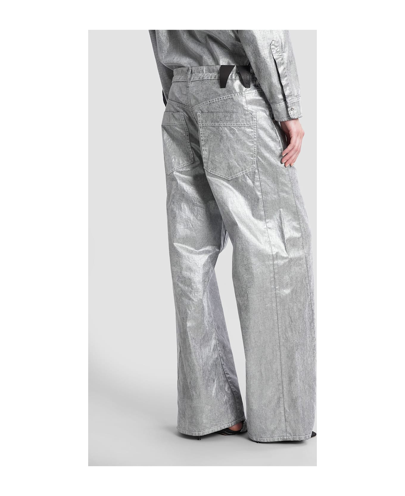 Iris Jeans In Grey Denim - 3