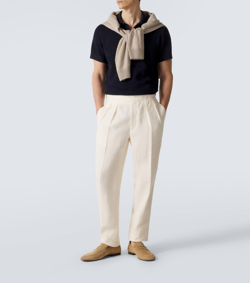 RUBINACCI Tapered linen pants outlook