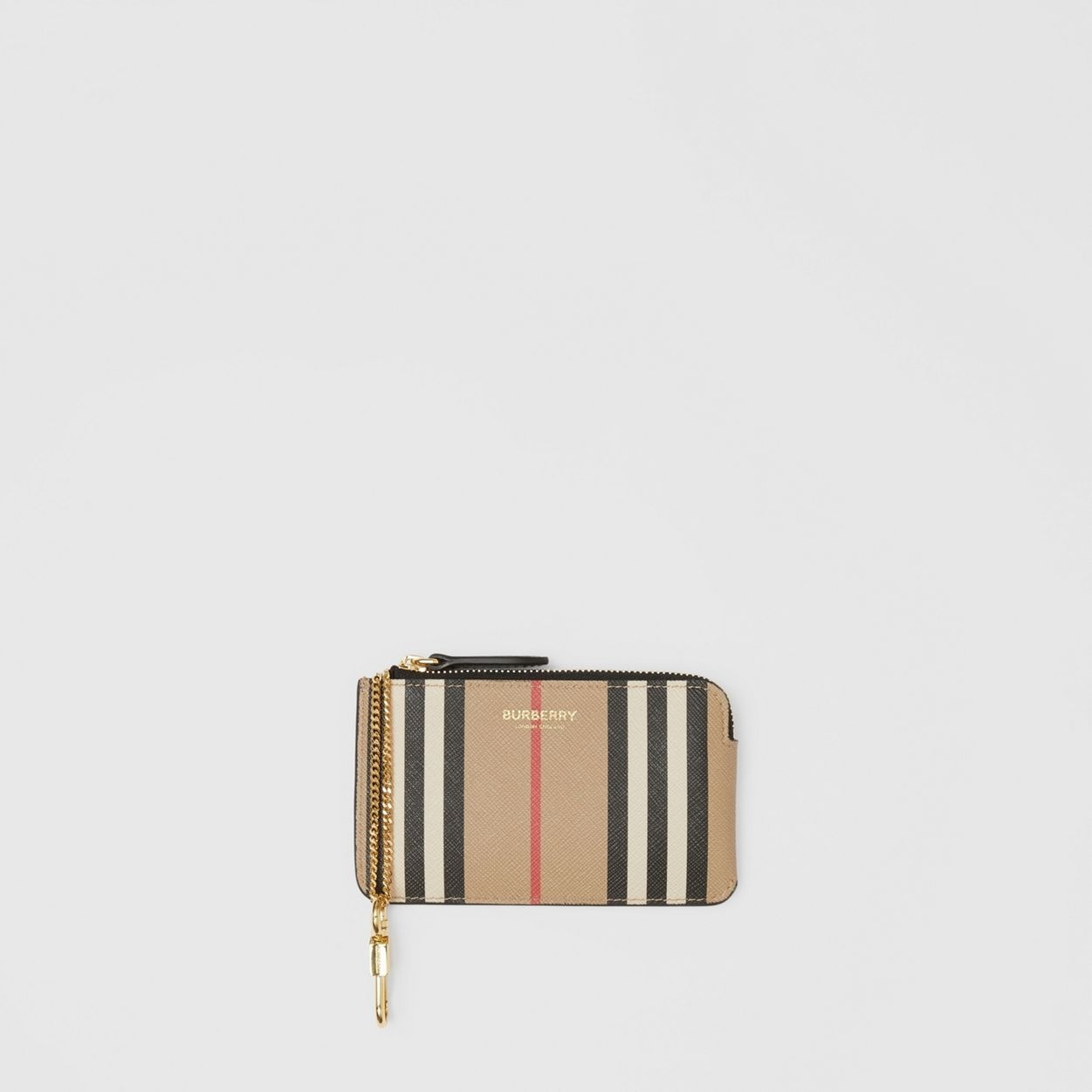 Icon Stripe Zip Coin Case - 1