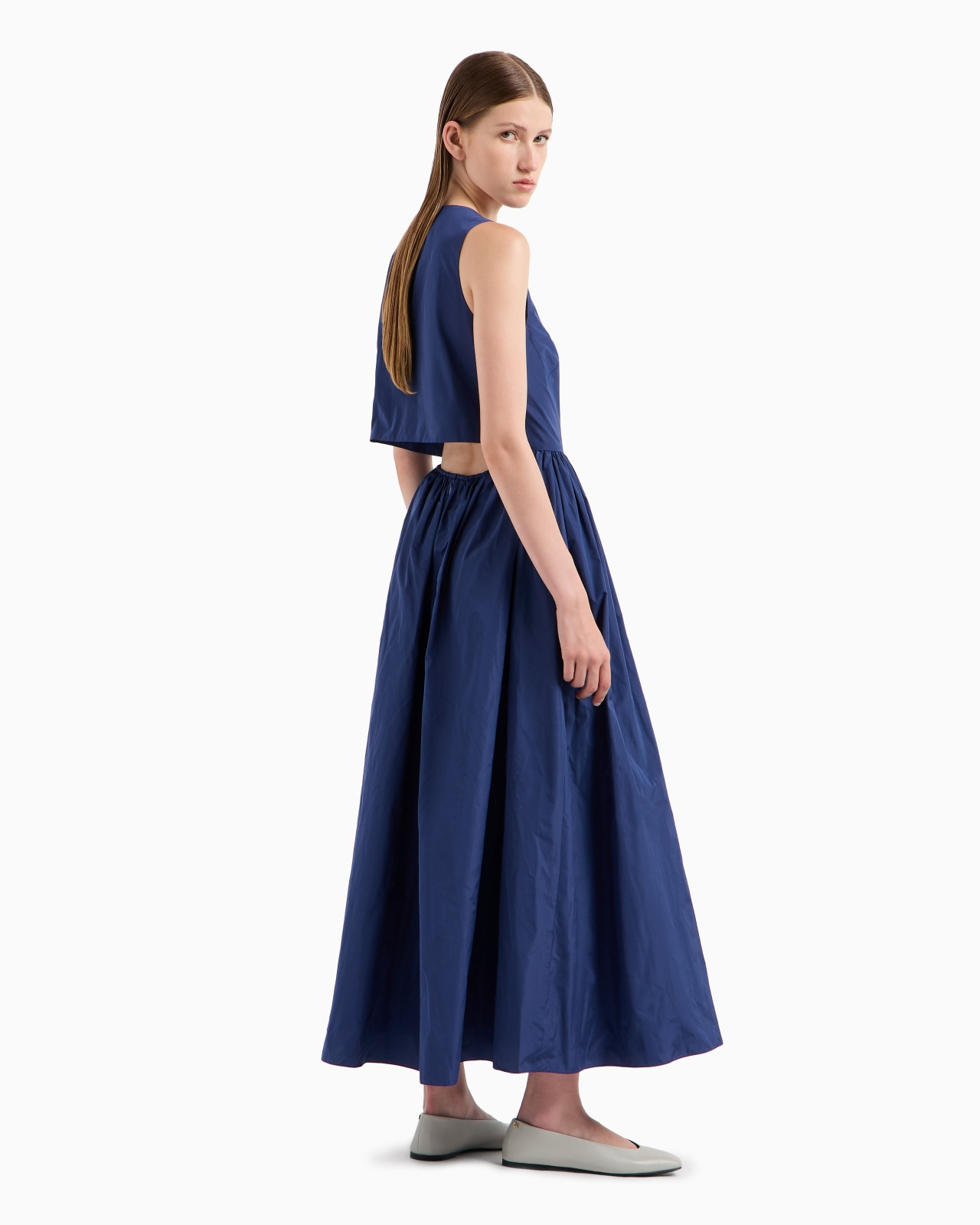 Long taffeta dress - 3