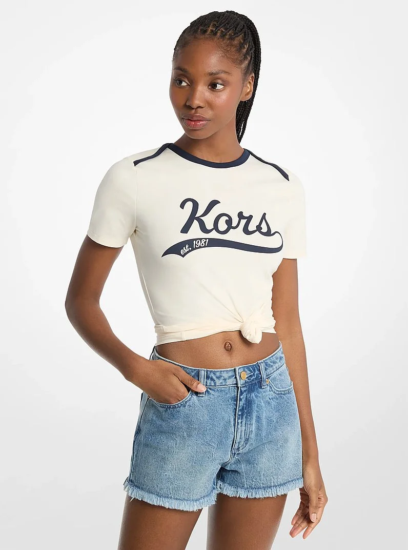 KORS Stretch Jersey T-Shirt - 1