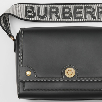 Burberry Topstitched Leather Note Crossbody Bag outlook