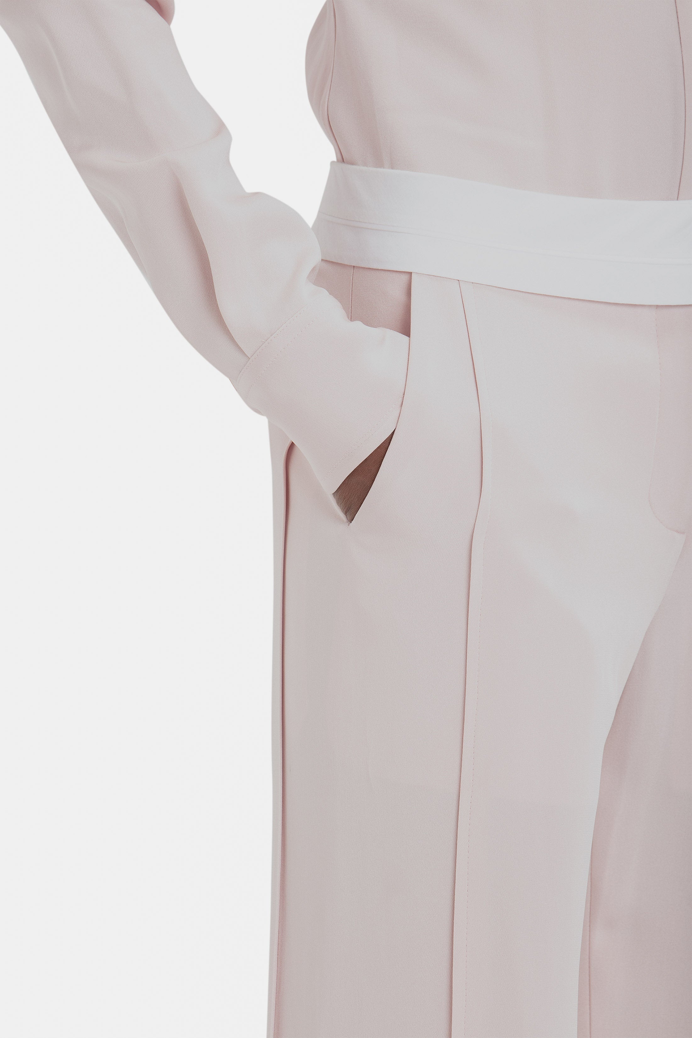 Side Panel Trouser In Blush - 5