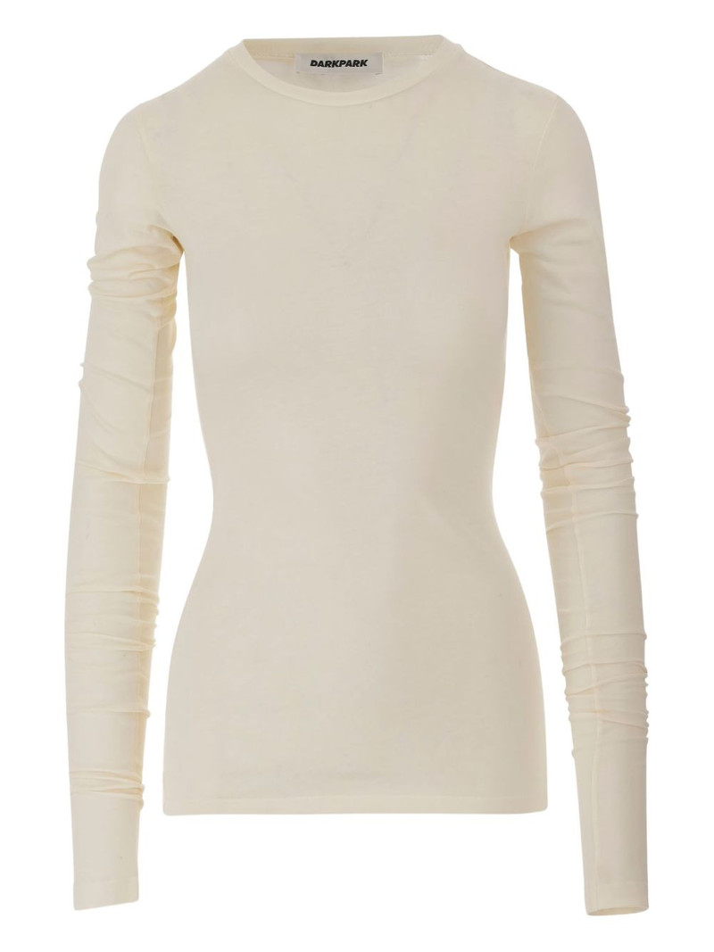 crew-neck long-sleeve top 1