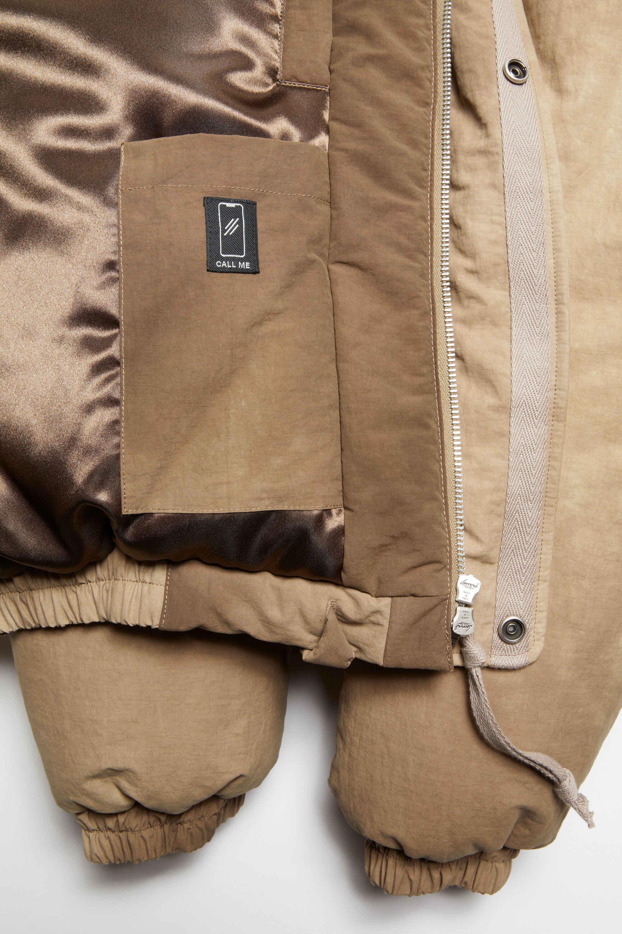 Dyed puffer jacket - Camel Beige - 6