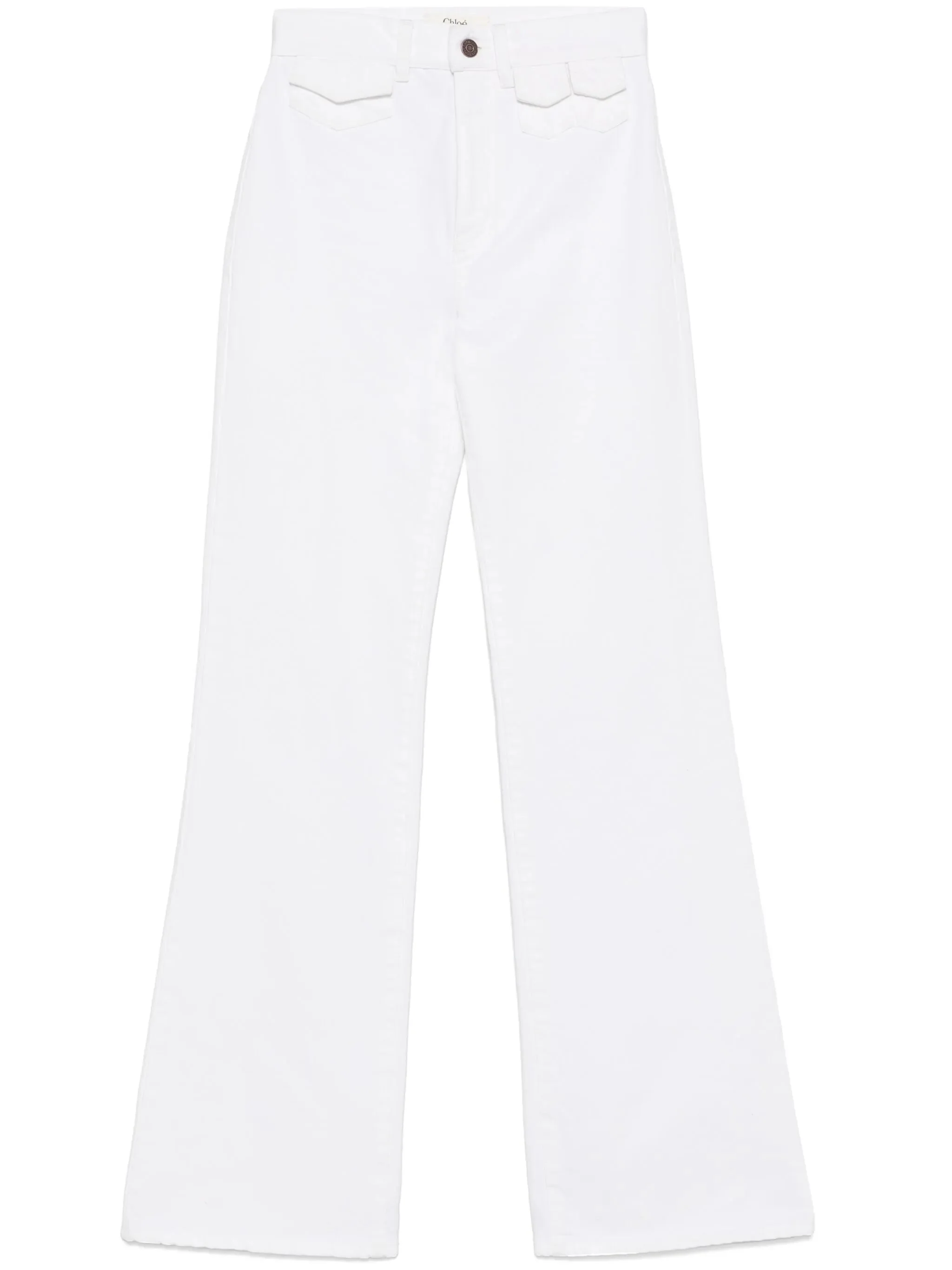 high-waisted straight-leg jeans - 1