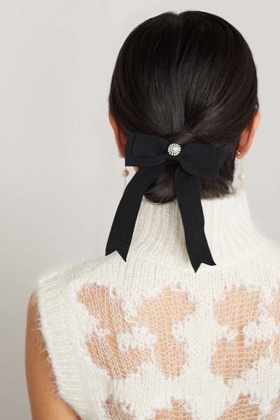 Erdem Embellished grosgrain hair tie outlook