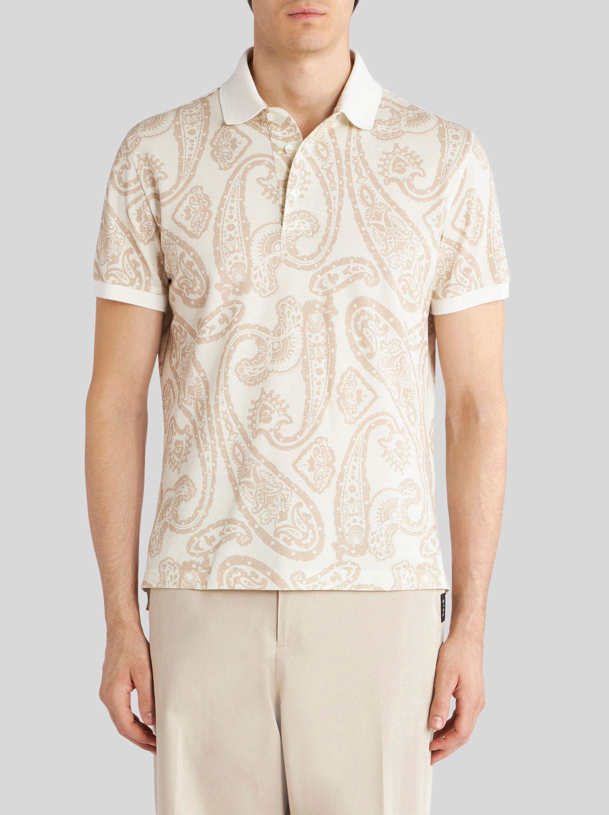 PAISLEY PRINT POLO SHIRT - 2