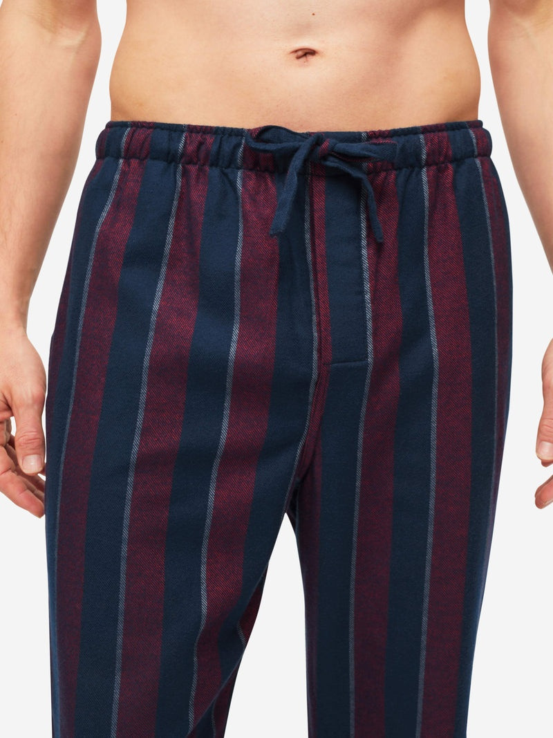 Men's Lounge Trousers Kelburn 24 Brushed Cotton Navy 6