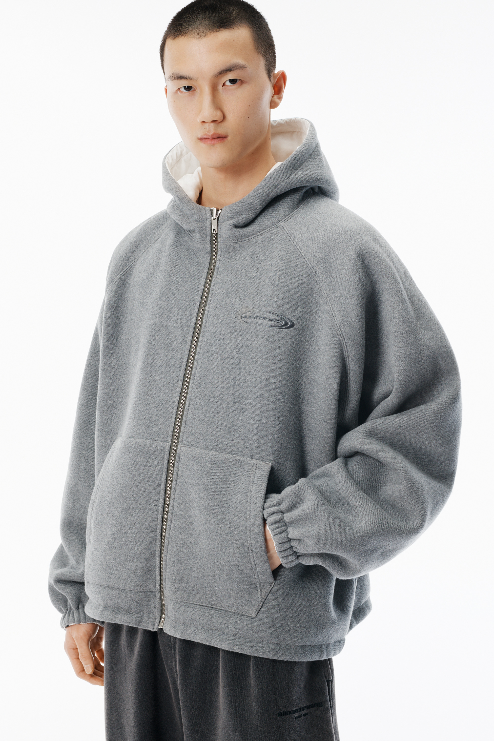 Black Reversible Track Jacket - 4