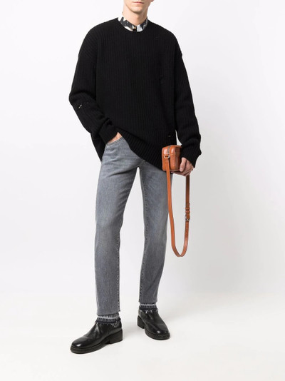 DSQUARED2 ribbed distressed-effect jumper outlook