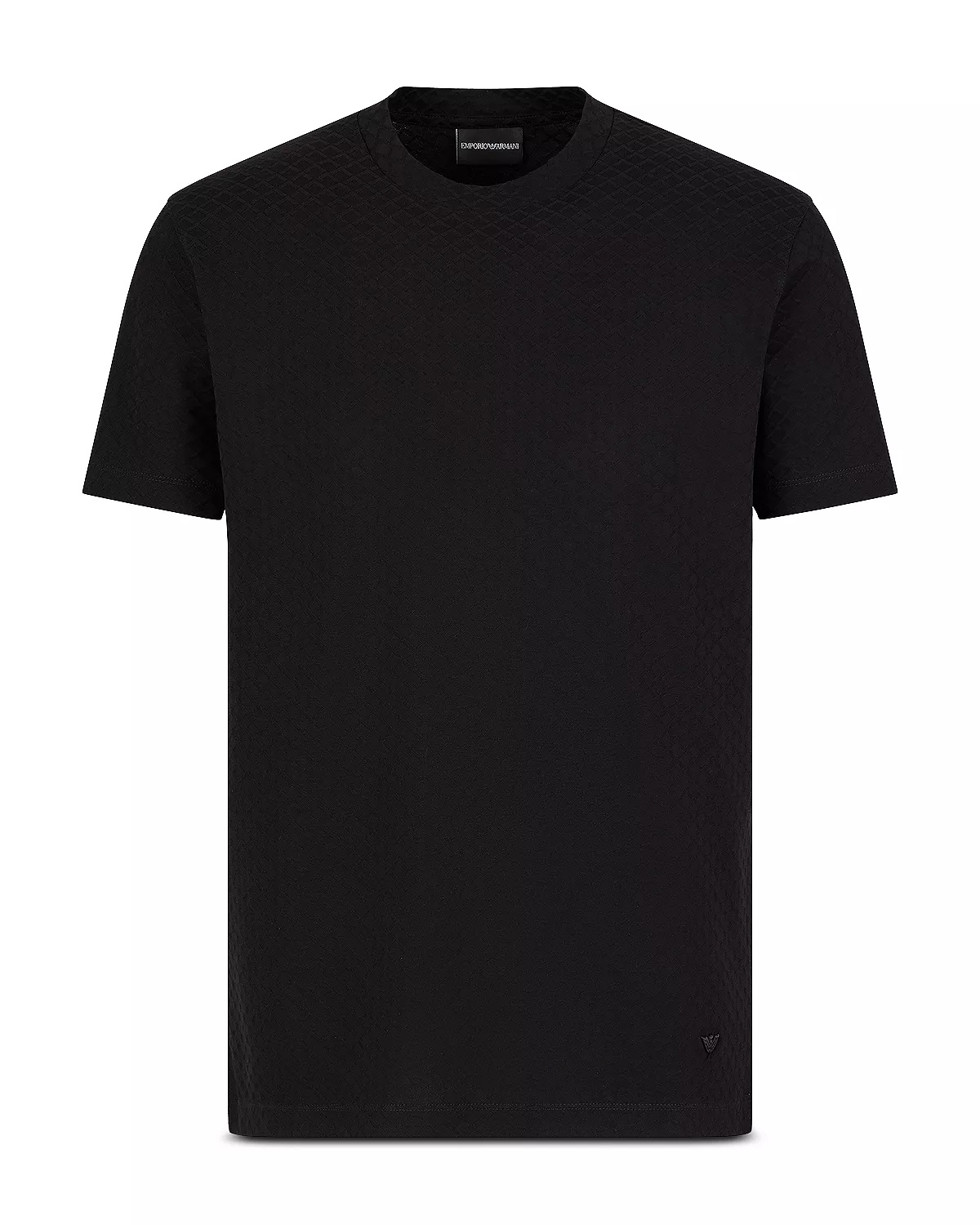 Cotton Jersey Diamond Jacquard Tee - 5