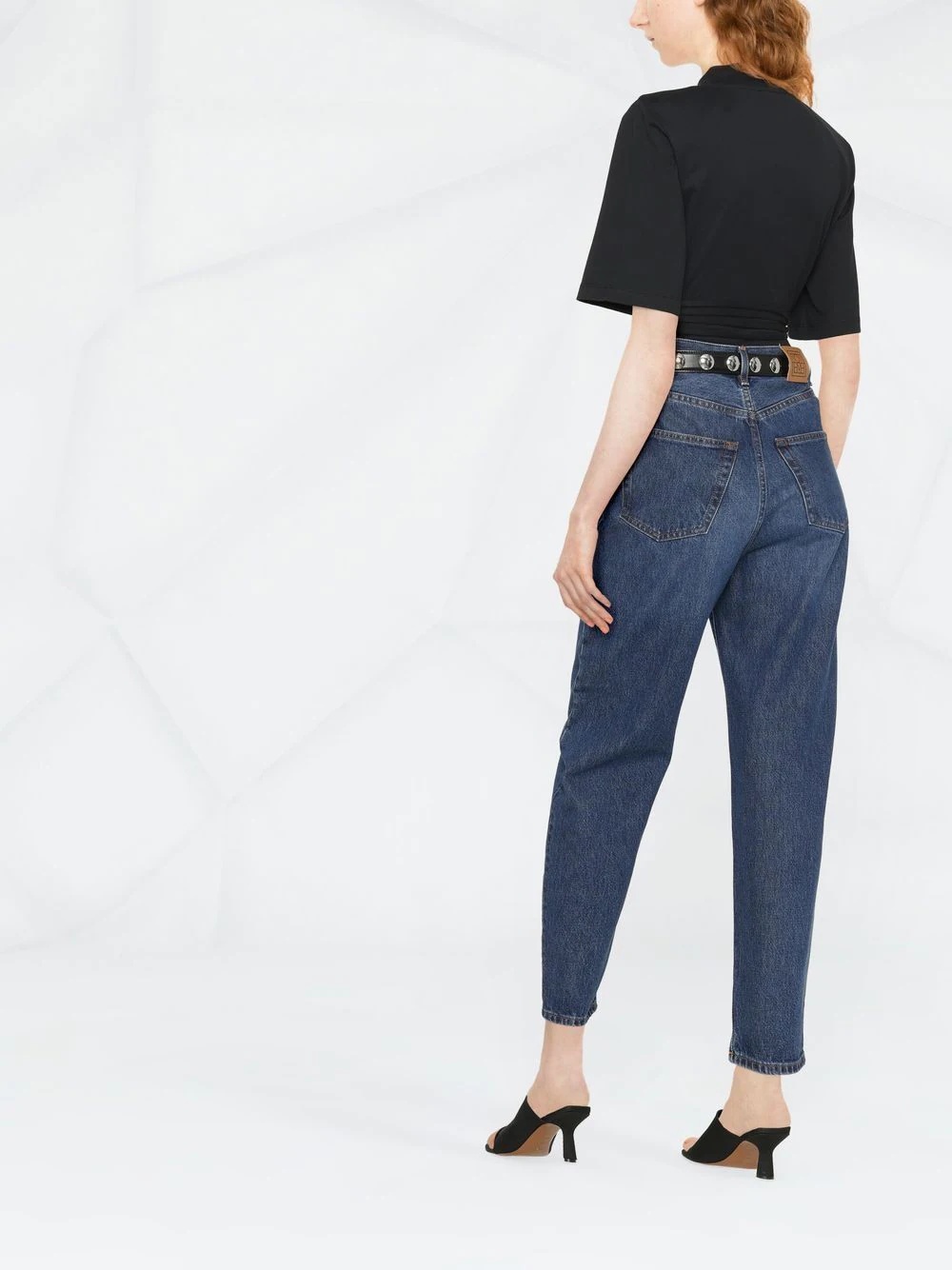 high-waist boyfriend jeans - 3