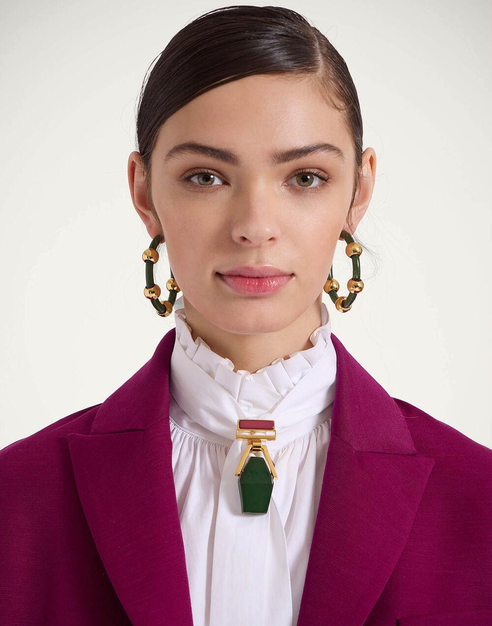 Studded Hoops - 2