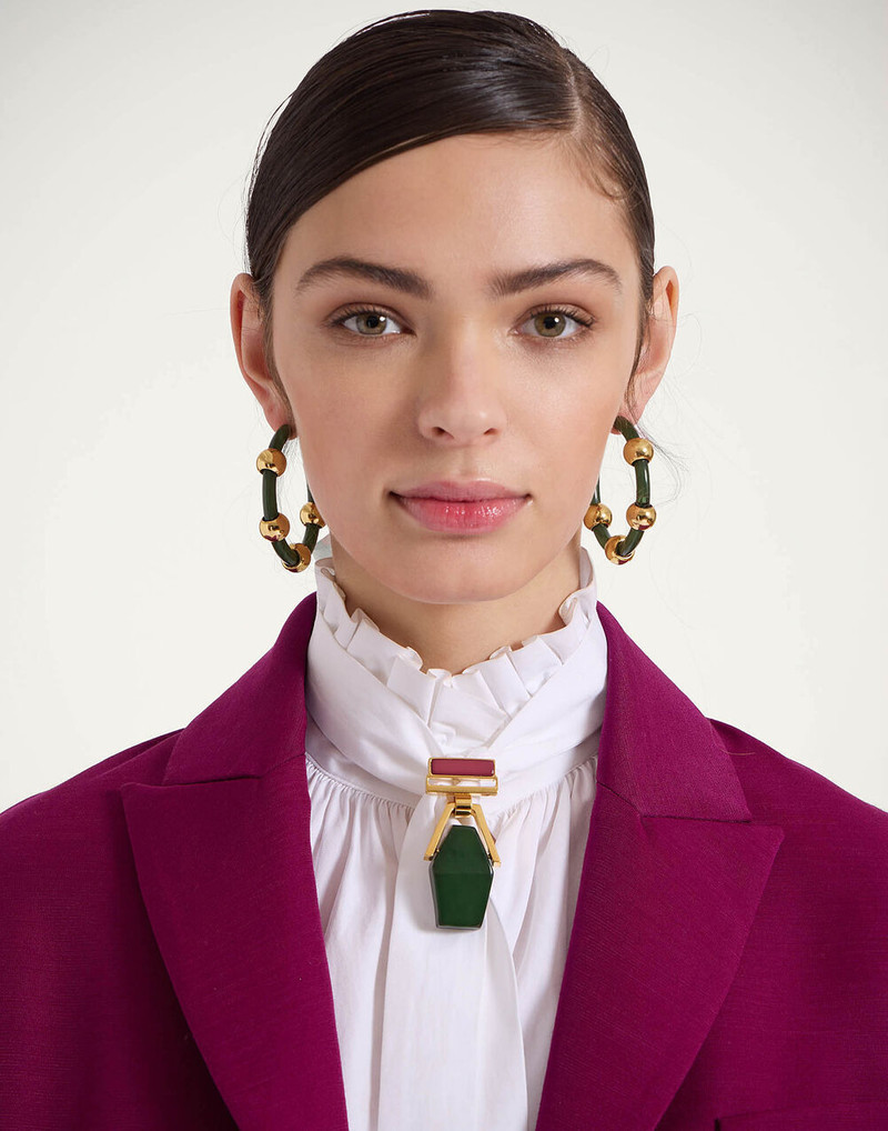 La DoubleJ Studded Hoops outlook