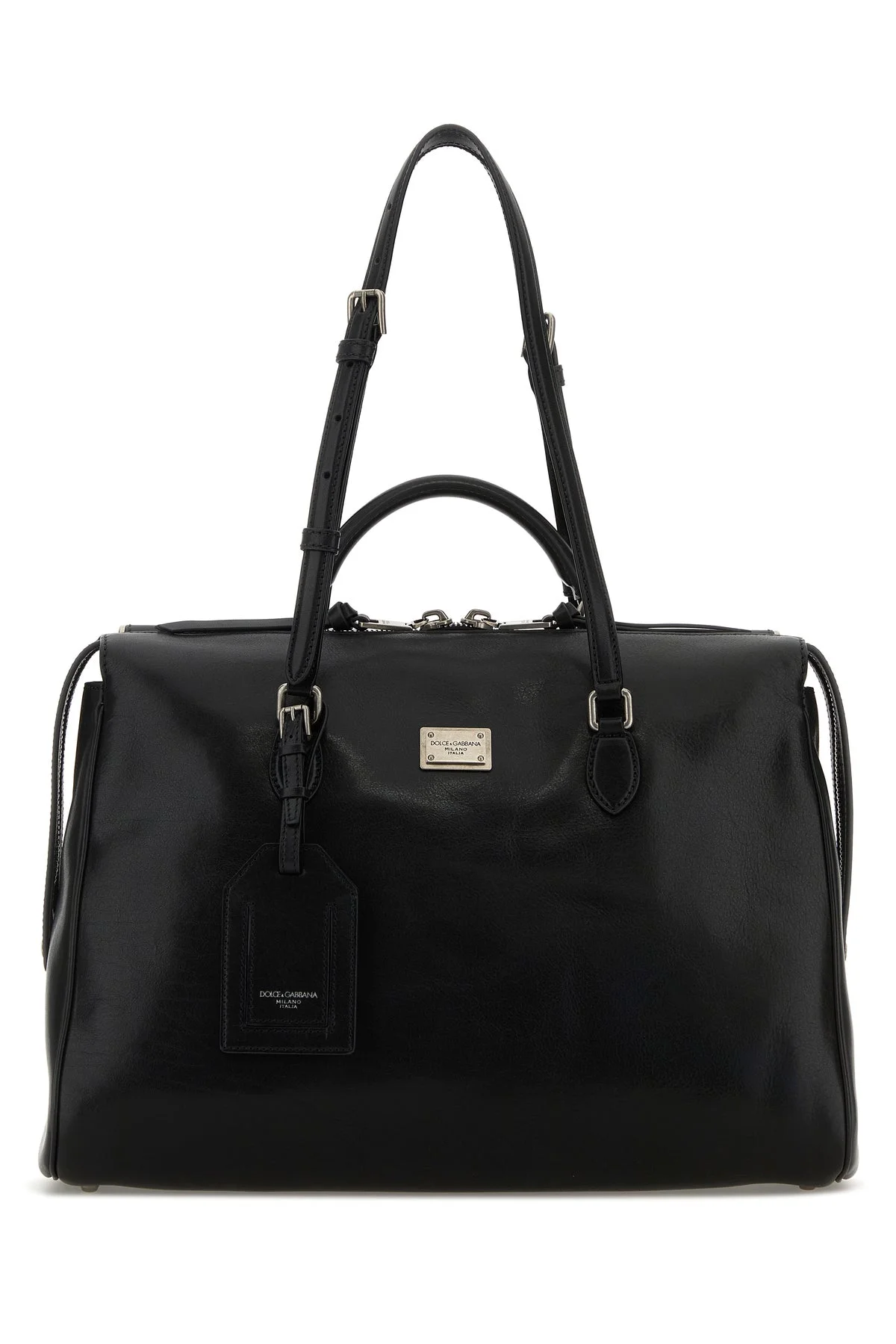 Black leather Vittoria handbag - 1