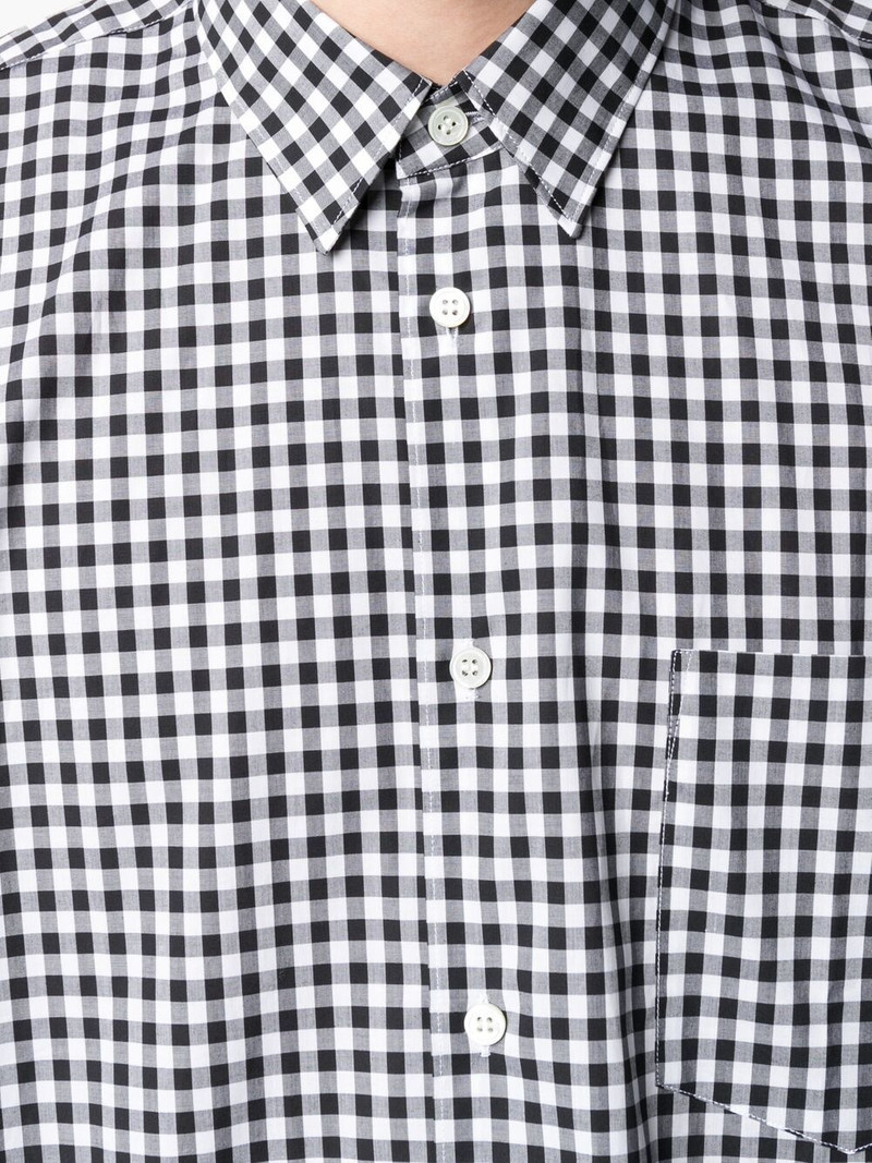 gingham-check 인쇄 코튼 셔츠 5