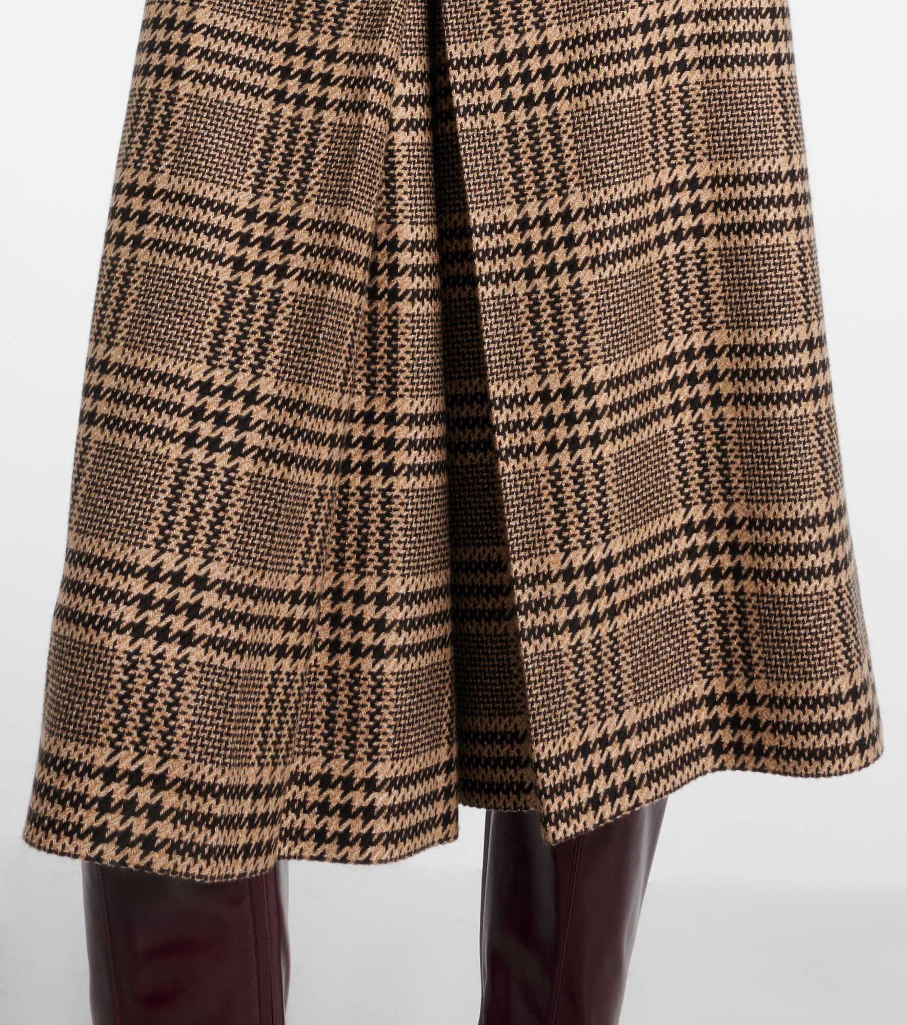 Mid-rise silk and cashmere culottes - 5