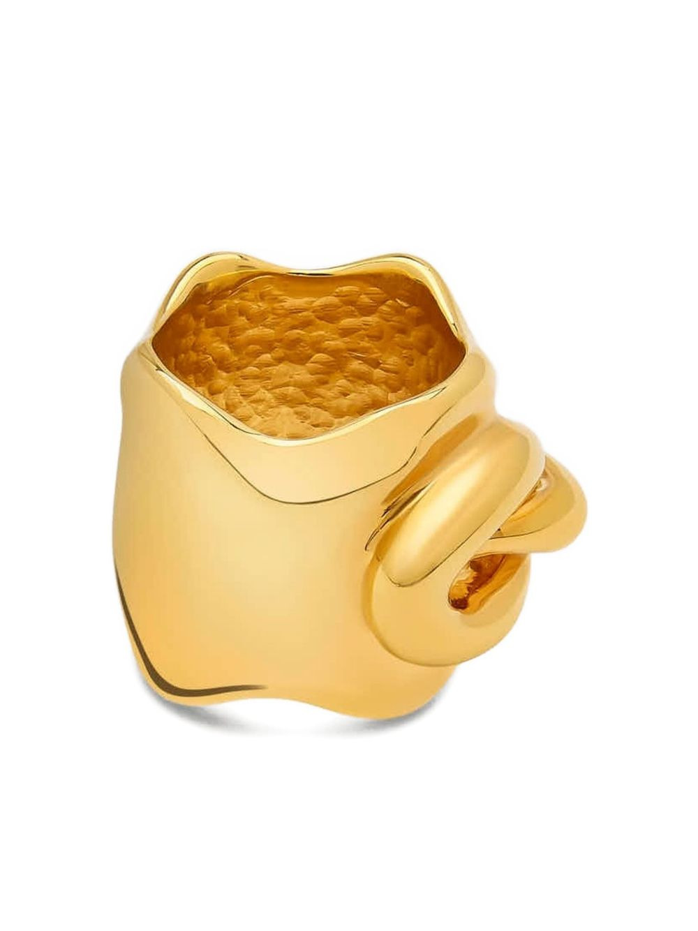 chain-link sculpted ring - 3