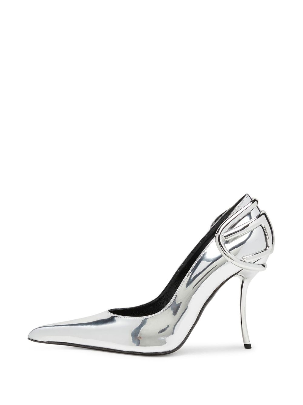90mm Pointed Slingback Pumps - 4