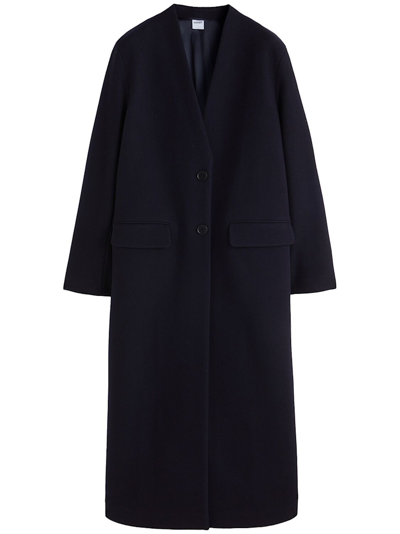 Wool blend long coat - 1