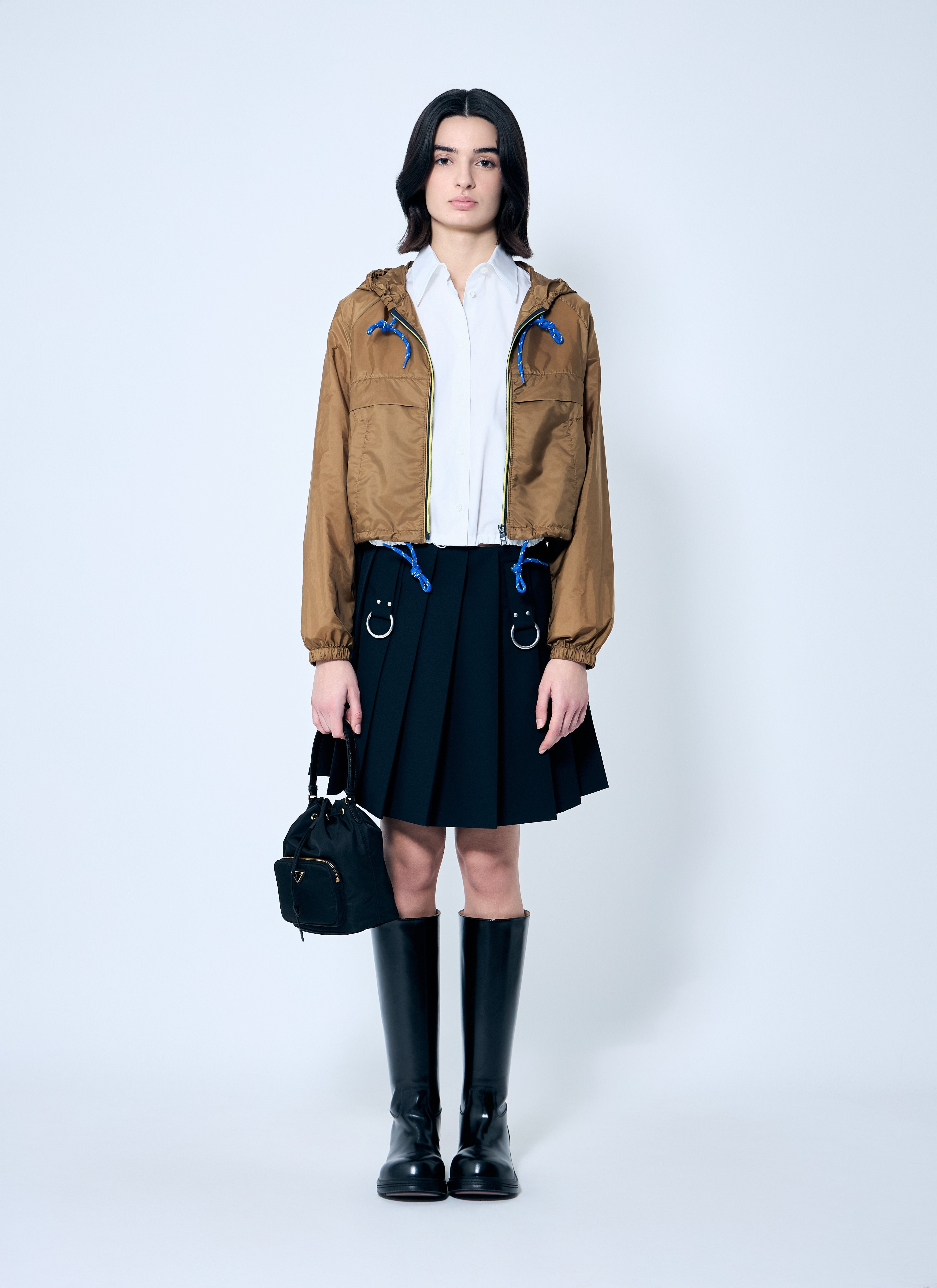 Prada Women Re-Nylon Hooded Jacket With Contrast Trims - 2