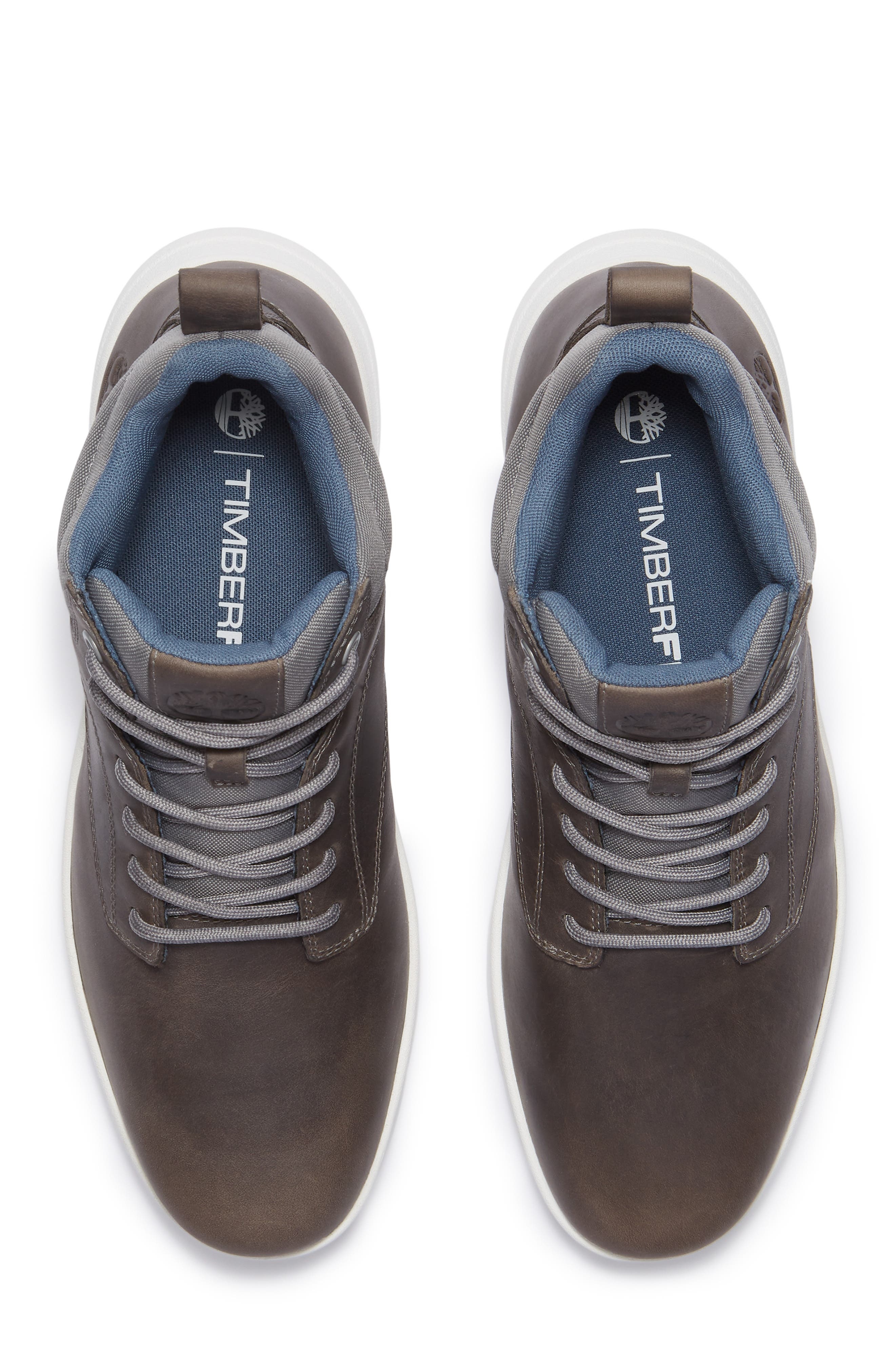 Timberland Parker Street High Top Sneaker in Dark Grey Full Grain at Nordstrom - 4