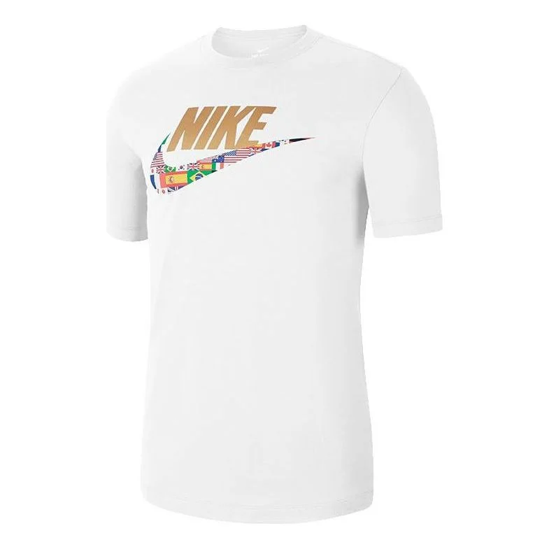 Nike Sportswear Classical Printed Short Sleeve TEE Men White CT6551-100 - 1