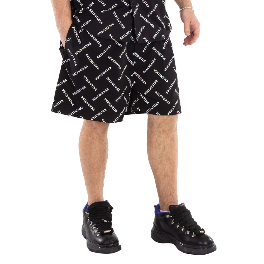 Balenciaga Men's Pyjama Logo-Print Short - 3
