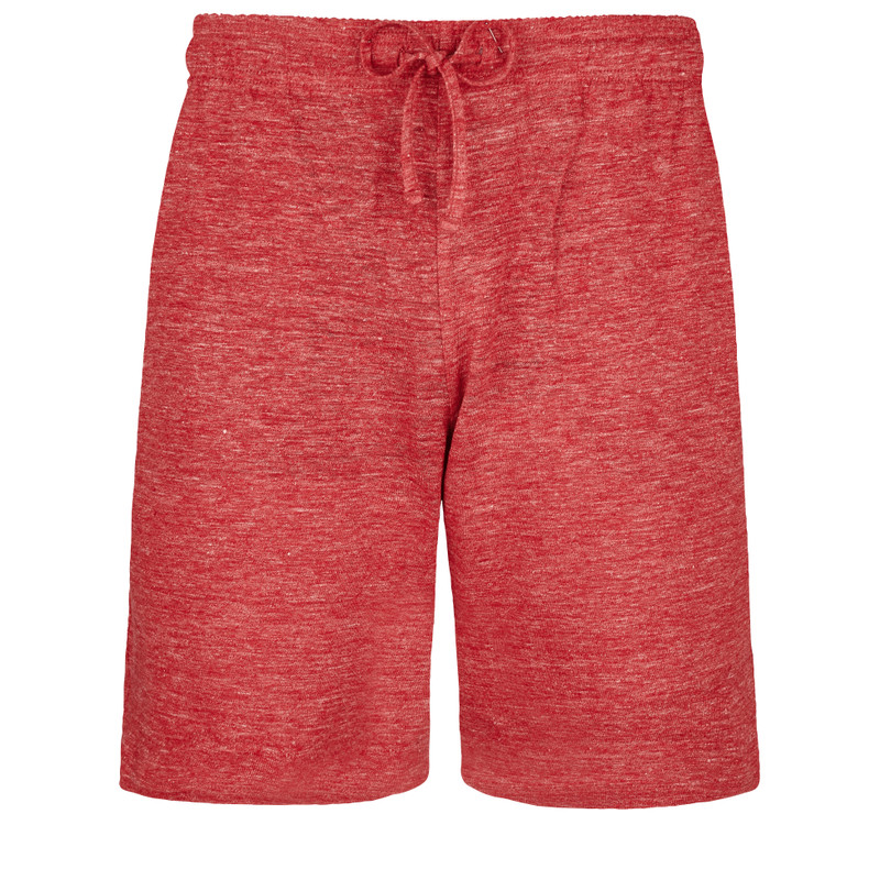 Unisex Linen Bermuda Shorts Solid 1