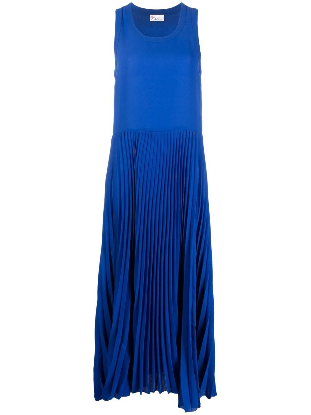 pleated-effect maxi dress - 1